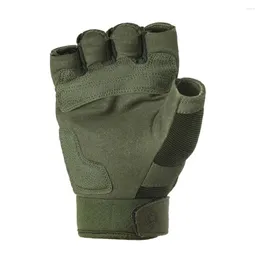 Sporthandschuhe Outdoor Taktische Armee Dämpfungspolster Fingerlos Hartknöchel Paintball Jagd Kampf Reiten Wandern Militär Halb