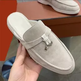 Loro Piano Classic Casual Slippers LP Дизайнерские женские туфли пиана -дизайнеры сандалии каша