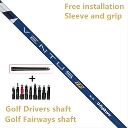 new Golf Drivers Shaft Fuji-Ven TR 5/6/7 Blue Color Highly Elastic Graphite Club Shafts Flex R/S/X Free Assembly Sleeve And Grip