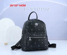 MC حقيبة ظهر من الجلد Crossbody Bag Bag Luxury Designer Schoolbag سعة كبيرة للنساء رجال الظهر حزمة القابض MCM1688 أكياس حقائب اليد كتاب أكياس المدرسة MCMITY