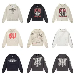 hoodies designer hoodie vintage Foam sweatshirt Personalized print Terry cloth Embroidery Loose drawstring distressed high street Graphic Old graffiti letters