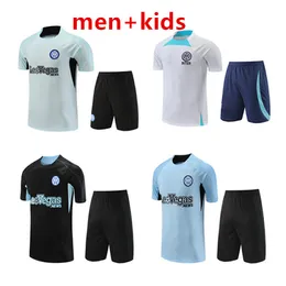 2024 2025 Inters Milans Men and Kids Football Training Tracksuit Soccer Suit Koszulki Polos Short Shorts Kit 24 25 Mens Polo Jersey