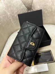Carteira de marca de luxo mini carteira de moedas porta-cartões Paris Ringer estilo bolsa masculina bolsa feminina com caixa porta-passaporte tamanho atacado 11cm