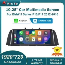 10.25 'ワイヤレスアップルカープレイAndroid Auto Car Multimedia Radio Player for BMW 5シリーズ2012-2016 F10/F11 NBT Linuxタッチスクリーン