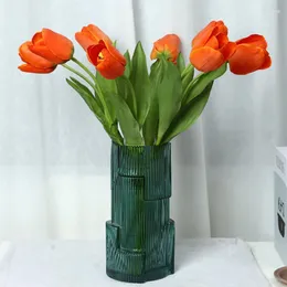 Fiori decorativi Big Branch Tulip Artificial Box Box da festa Decorazione Art Decoration Goods False Bonsai Matrice Bouquet Astetico Decorro