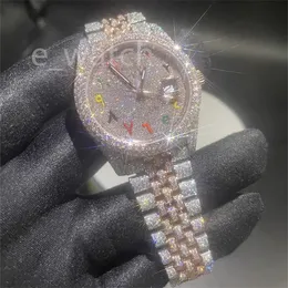 luxury moissanite diamond watch iced out watch designer mens watch for men watches high quality montre automatic movement watches Orologio. Montre de luxe l32