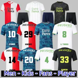 Gimenez Feyenoords Soccer Jerseys Voetbal Kids Kit 2023 2024 Football Shirt Training Home Away Fan Player Version Goalkeeper Maillot TIMBER