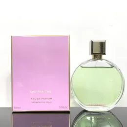 Mulher perfumes para mulher perfume edp garrafa verde elegante e encantador fragrância spray floral amadeirado notas de almíscar 100ml mais alta qualidade