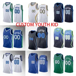 2023 24 città Youth Kids Luka blu 77 Doncic Basketball Jersey 6 Jaden 11 Kyrie Irving Hardy 2 Dwight Powell Josh Green 3 Tim Hardaway Jr. 44 Davis Bertans 7 Custom