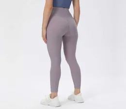 Yoga Pants Women Running Fitness Gym Clothes Capris Rib Sports Tights Hög midja Höft Lyftande Sports Leggings Trouse6060812