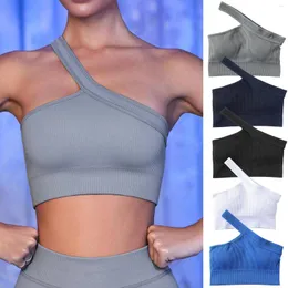 Listagem de camisas ativas verão treino roupas esportivas femininas colheita superior yoga sutiã pulseira para