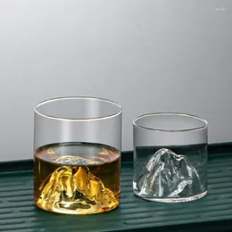 Verres à vin 180ml/320ml, tasse avec vue sur la montagne, ensemble de verres à whisky domestique, tasses à esprit tibétain étranger, verres à boissons
