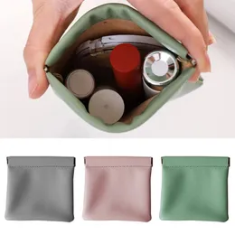 Titulares de cartão 2 pcs mini organizador moeda bolsa saco cosmético pequeno fone de ouvido portátil capa protetora sundries boca