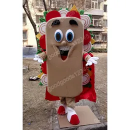 Costumi mascotte hamburger di Natale Vestito da festa operato da Halloween Personaggio dei cartoni animati Carnevale Natale Pubblicità Costume da festa di compleanno Vestito unisex