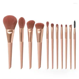 Make-up-Pinsel, 11-teiliges Set, Girly Highlight, loser Puderpinsel