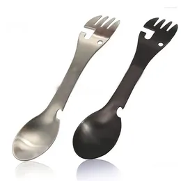 Forks Spork Fork Spoon Long Cookware Picnic Camp Portable Cutlery Tableware Multi Tool Utensil Backpack Stainless Steel Flatware