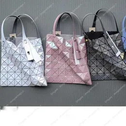 Achselgitter Miyake Life Lingge Tasche Falten Pailletten 7x7 und Damenhandtasche ausgehöhlt Korean Out Shopping