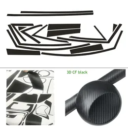 For Ford fiesta 2009-2014 Sedan Window Chrome Delete Blackout ABC pillars Glossy Black stickers