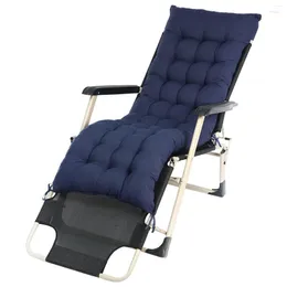 Almohada 1 unid silla de cubierta de oficina plegable algodón clásico color sólido hogar jardín patio parque tumbona banco 160x50 cm