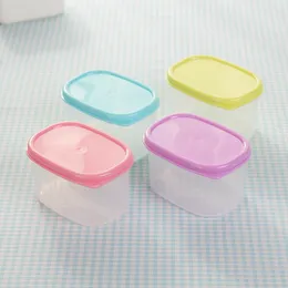 Liten Snack Box Candy Fresh-Keeping Box Rectangular Plastic Canteen Food Exempel Box Kindergarten School PP Clay Box 1224672