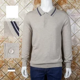 Suéteres para hombres BILLIONAIRESIJITONGDA Suéter Cashmere 2024 Otoño cálido Buena calidad Raya elástica Tamaño grande M-5XL