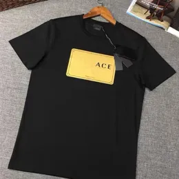 Mode mens designer t shirt hög kvalitet kvinnor topp män guld bokstav t -shirt tryck kort ärm rund hals bomullströjor polo plus si180j