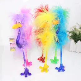 1 pc Cartoon Strich Feather Ballpoint Pen Flamingo Crown Students Office di articoli di cartoleria Forniture casuali casuali