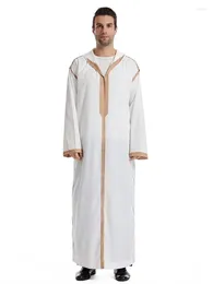 Ethnische Kleidung Ramadan Kebaya Abaya Türkei Islam Arabisch Muslim Bescheidene Abayas für Gebetskleidung Männer Thobe Robe Musulmane Hombre Kaftan