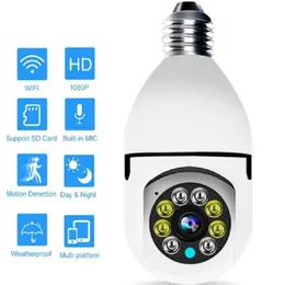 5G E27 LED電球フルHD 1080PワイヤレスホームセキュリティWiFi CCTV IPカメラ2ウェイオーディオパノラマナイトビジョン