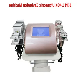 6 IN 1 40K Ultrasonic Cavitation Slimming Machine Lipo Laser Liposuction WeighCt Loss RF Vacumm Radio Frequency Skin Tightening DHL Mqkbv