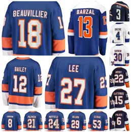 Maglia da hockey New Kyle Palmieri York Noah Dobson Mathew Barzal Brock Nelson Cal Clutterbuck Bo Horvat Anders Lee Jean-Gabriel Pageau Islanders Pierre Engvall