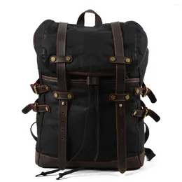 Backpack Canvas Bag Leisure Male Waterproof Students Travel