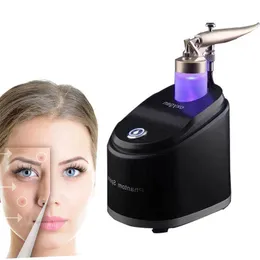 Portátil puro oxigênio spray de água jato massagem facial rejuvenescimento da pele cuidados casca máquina clareamento clarear rugas remoção dhl cqcxf