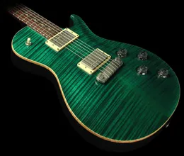 Venda quente de boa qualidade guitarra elétrica 245 guitarra elétrica jacarandá fretboard verde esmeralda instrumentos musicais