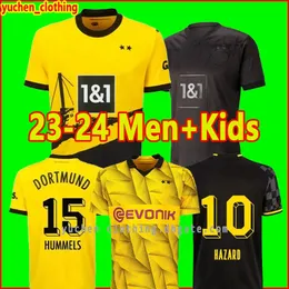 23/24 Reus Reynaサッカージャージ2023 2024カップバージョンKamara Dortmund Hummels Adeyemi Brandt Shit