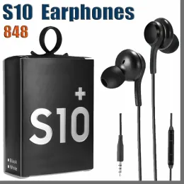 Högkvalitativ OEM -öronsnäckor S10 hörlurar Bashuvuden Stereo Sound Hörlurar med volymkontroll för S8 S9 PK S6 S8 Earphone