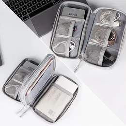 Borse per la spesa Borsa da viaggio per prodotti digitali portatili da viaggio 1pc Cavo dati USB Organizer Ricarica per cuffie Scatola del tesoro