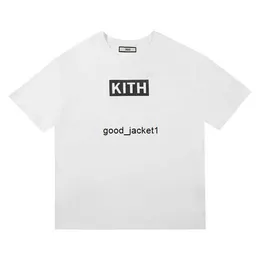 Men's T-shirts Kith Collection Godfather Co Branded Box Printed Short Sleeve Loose Round Neck Couple T-shirt for Men and Women designer kith hoodie 5 MY0E