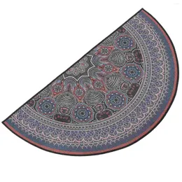 Bath Mats Semi Circle Entrance Mat Semicircular Rug Washable Outdoor Rugs Mandala Doormat Tapisseries