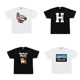 Männer und Frauen Kurzarm T-Shirts Nigo Human Made Cartoon Ente Print T-Shirt Sommer Japanisch Lose Lässig Rundhals Kurz Sleev278u