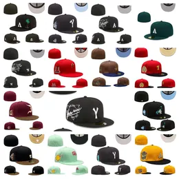 2023 Fitted Hats Designer Baseball Flat hat Hip Hop cotton Embroidery letter Sport Full Closed outdoors sports cap basketball Knitted flex Caps with original tag