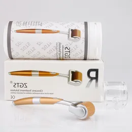 ZGTS 192 Titanium Micro Needles Therapy Derma Roller för akne ärr borttagning Anti-aging hudvård föryngring skönhet nitds