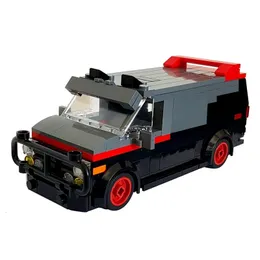 Игрушки-трансформеры Роботы Moc ATeam Van in Minifig Специальный автомобиль Пожарная машина Ракетный самолет Строительный блок Грузовик Домовые блоки Игрушки для детей 231027