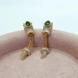 Pendientes colgantes Zssanacc Original y divertido serpiente mujer enviado gratis lindo en joyería de diseñador de alta gama de lujo