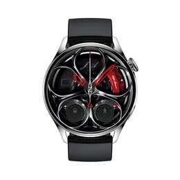 GT5 Display rotondo da 1,28 pollici Smartwatch NFC Fitness Heart Reloj inteligente Rate Monitor Wireless Charging Smart Watch
