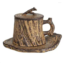 Tazze Tazza da tè Tazze in ceramica vintage fatte a mano Acqua Tazza da caffè creativa da ufficio Stile giapponese con manico Regalo per la festa del papà