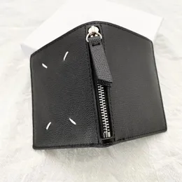 محفظة DM Wawhide Zipper محفظة قابلة للطي للرجال والنساء Slot Slot Minimated Dermatoglyph Business Bag Bag Zero