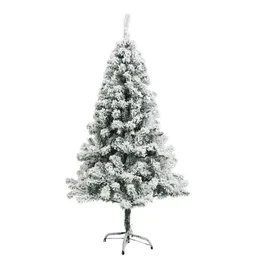 Christmas Decorations Artificial Christmas Tree Pine White Big Nordic Flocking Year Decoration Led Door Wall Ornaments Souvenirs Scenes Decor 231027