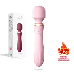 Juguetes para adultos AV Stick Vibrador Masajeador Varita mágica Clítoris Estimular el punto G calentado Vibrador Masturbación femenina Sex Shop 231030