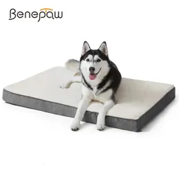 kennels pens Benepaw Orthopedic Memory Foam Dog Bed For Small Medium Large Dogs Durable Comfy Pet Mat Removeable Cover Puppy Cushion Mattress 231030